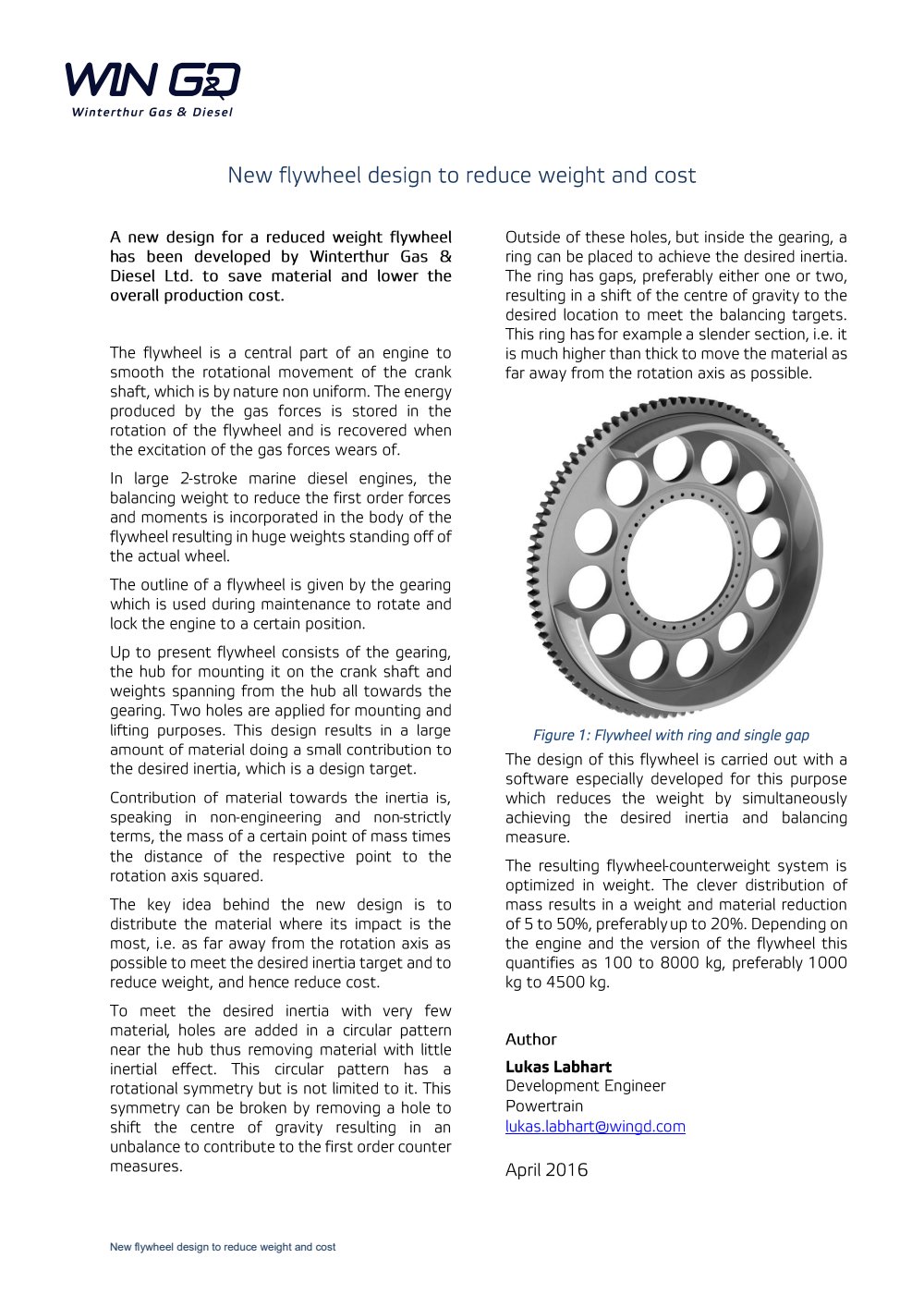Brochures & Papers | WinGD